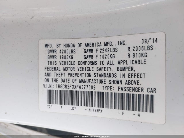 Honda Accord Lx