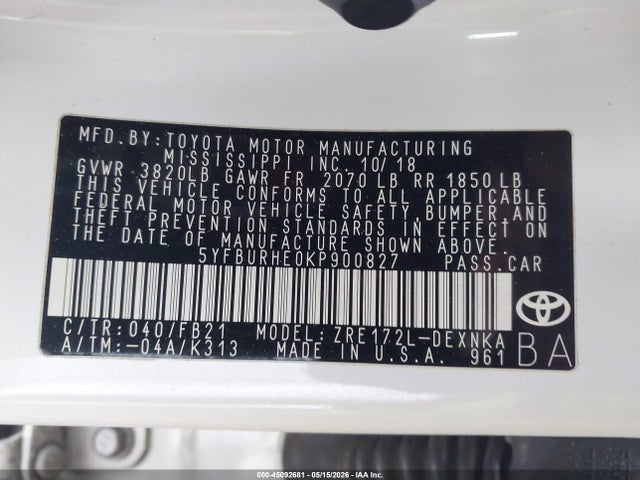 Toyota Corolla Le