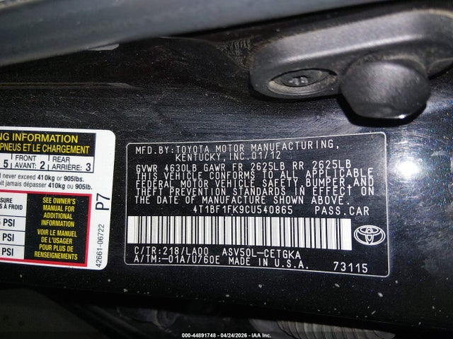 Toyota Camry Xle