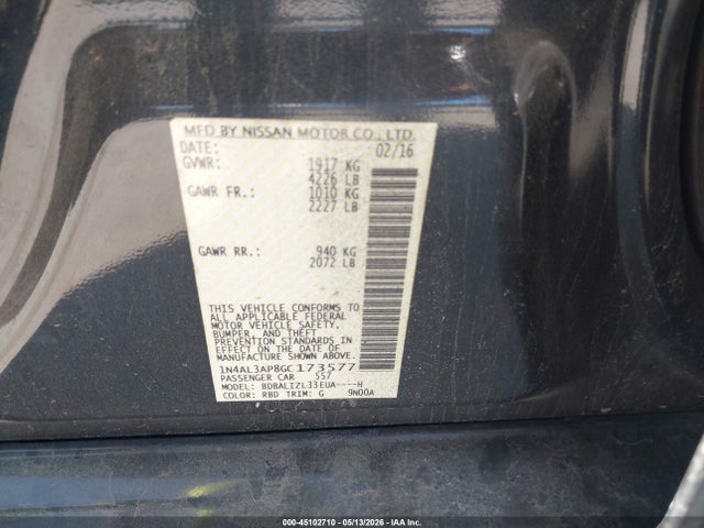 Nissan Altima 2.5 Sv