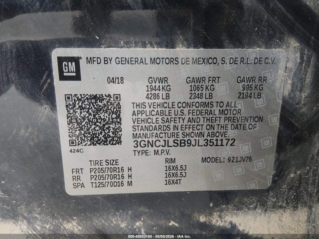 Chevrolet Trax Lt