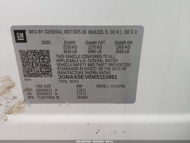 Chevrolet Equinox Awd Ls