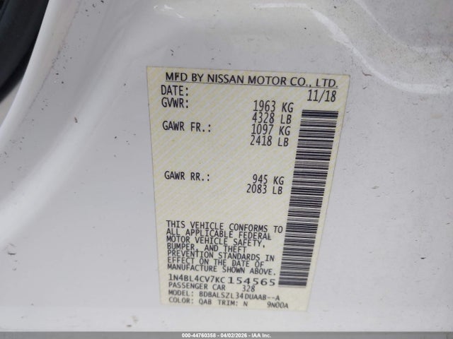 Nissan Altima 2.5 Sr