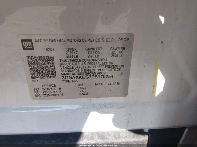 Chevrolet Equinox Fwd Lt