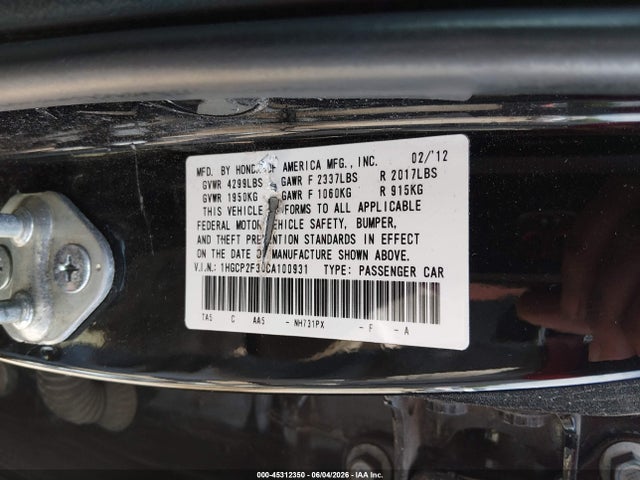 Honda Accord 2.4 Lx