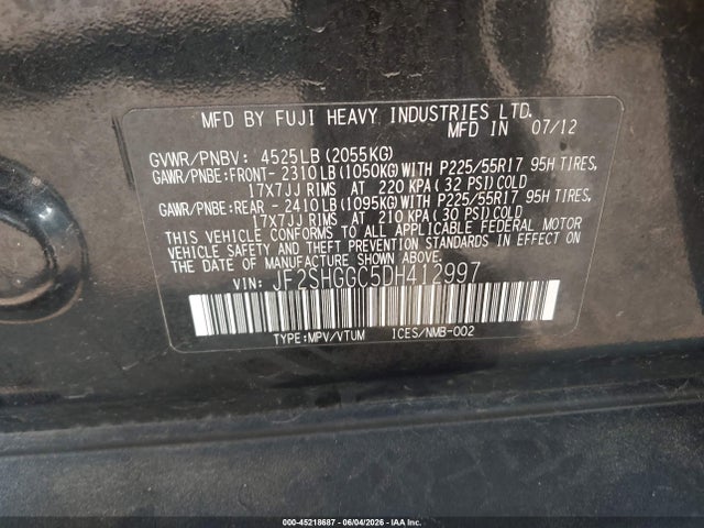 Subaru Forester 2.5xt Touring