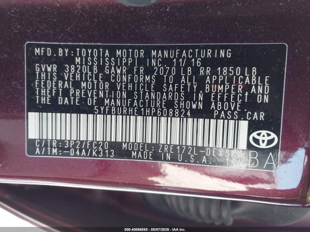 Toyota Corolla Se Special Edition
