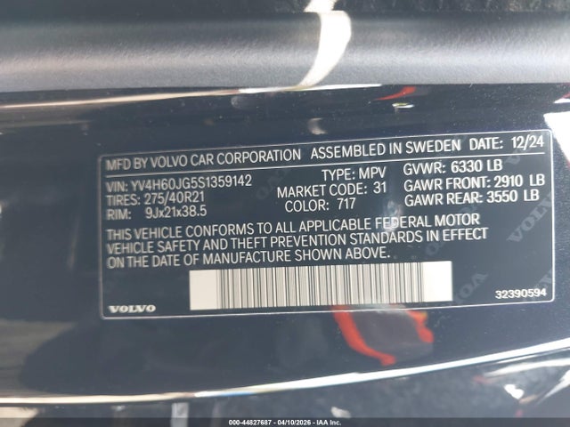 Volvo Xc90 Plug-in Hybrid T8 Ultra 6-seater