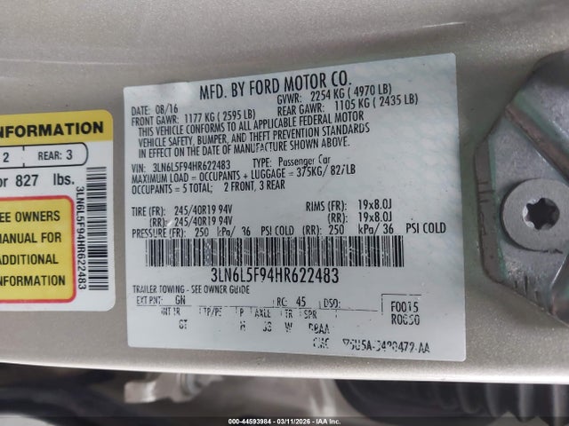 Lincoln MKZ Reserve