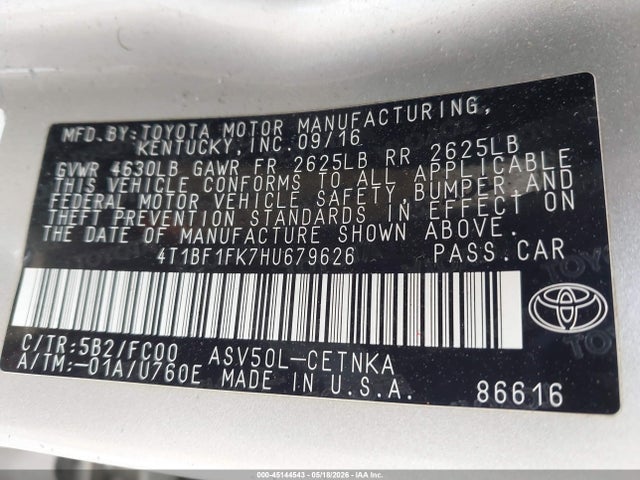 Toyota Camry Le