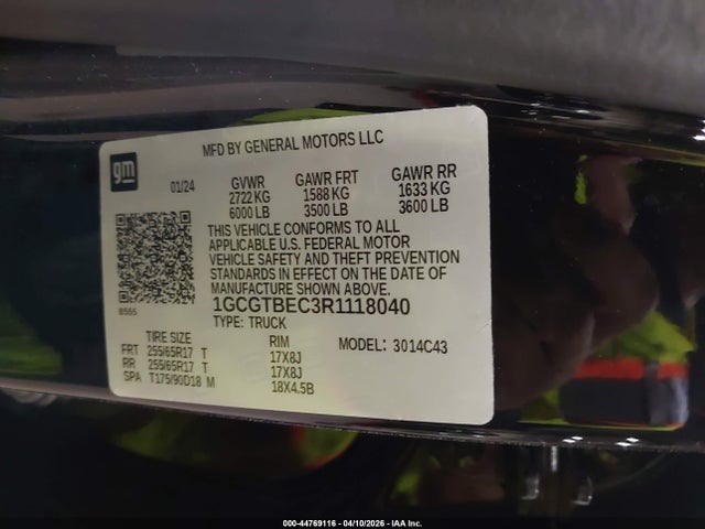 Chevrolet Colorado 4wd Wt