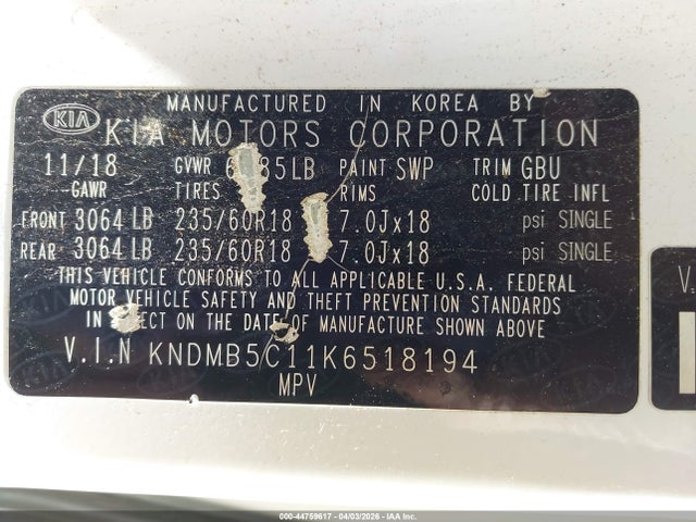 Kia Sedona Ex