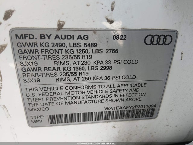 Audi Q5 Premium Plus 45 Tfsi S Line Quattro