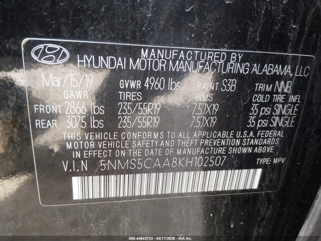 Hyundai SANTA FE Limited 2.0t