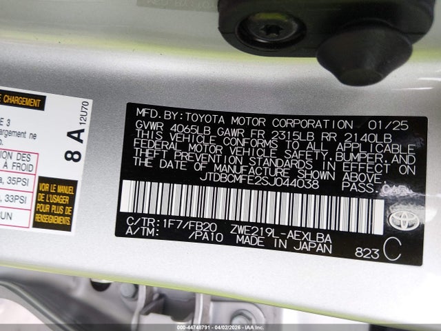 Toyota Corolla Hybrid Le