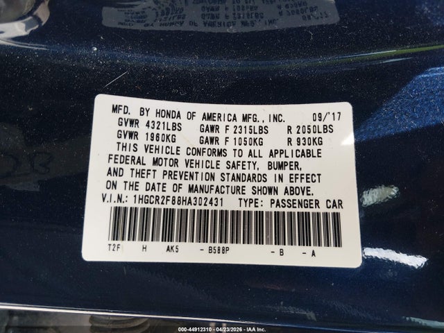 Honda Accord Ex-l