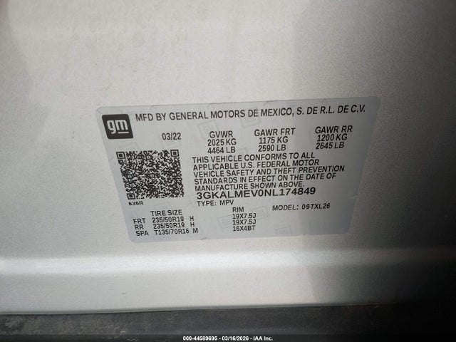 GMC Terrain Fwd Sle