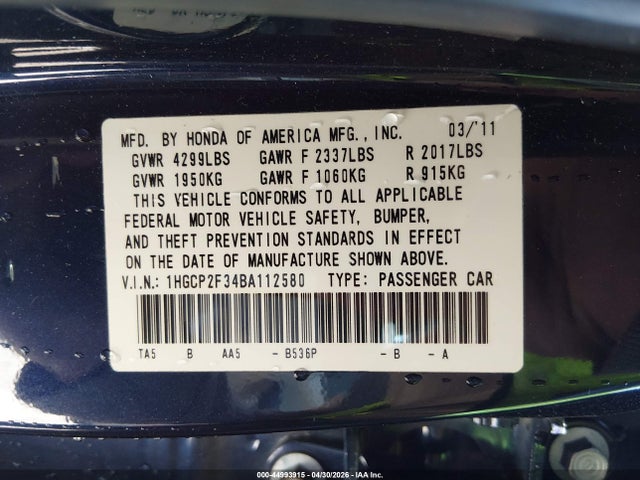 Honda Accord 2.4 Lx
