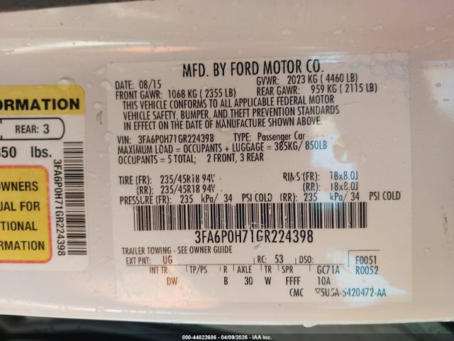 Ford Fusion Se