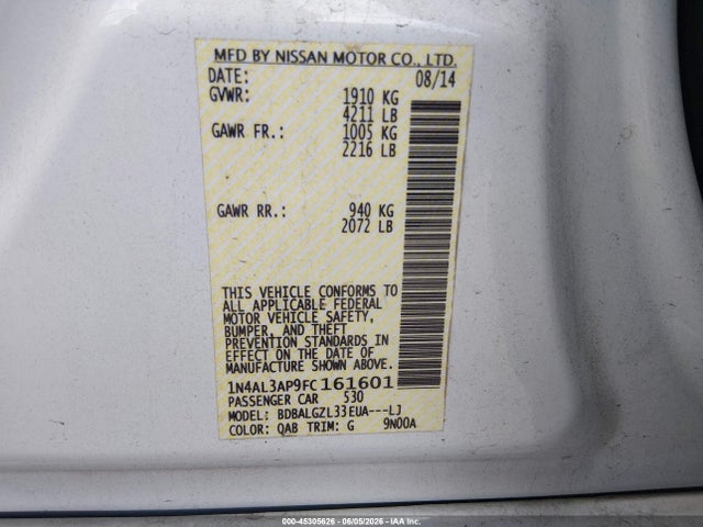 Nissan Altima 2.5 S