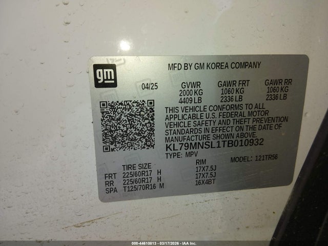 Chevrolet Trailblazer Awd Ls