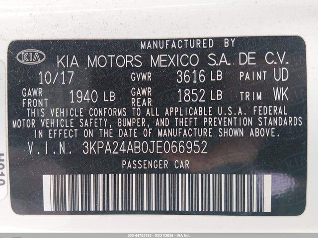 Kia Rio S