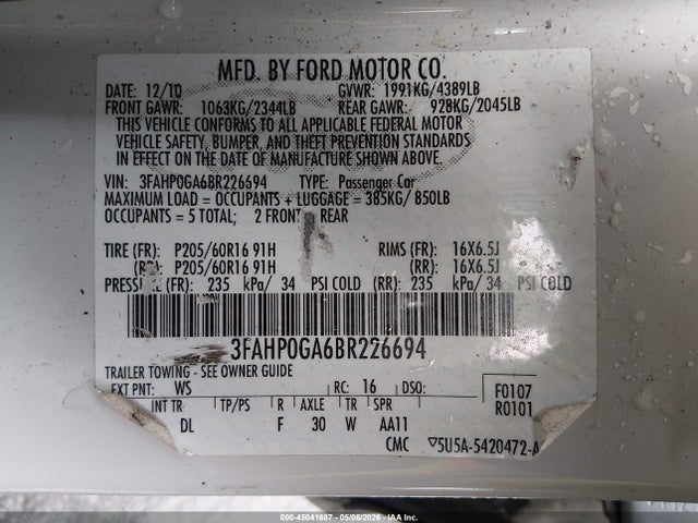Ford Fusion S