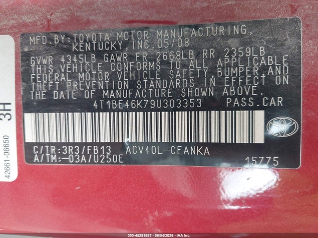 Toyota Camry Le