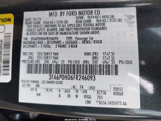 Ford Fusion Se