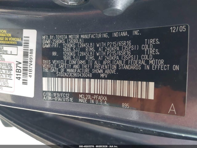 Toyota Sienna Le