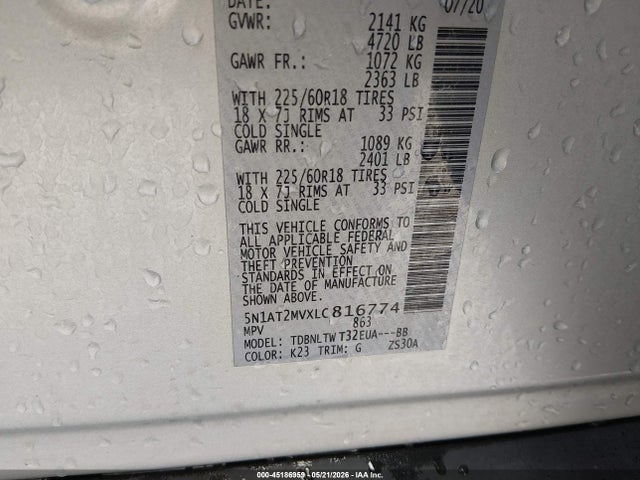 Nissan Rogue Sv Intelligent Awd