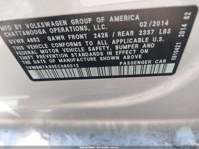 Volkswagen Passat 2.0l Tdi Se