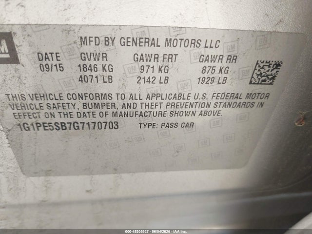 Chevrolet Cruze 1lt Auto