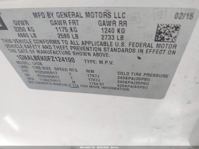 Chevrolet Equinox 1lt