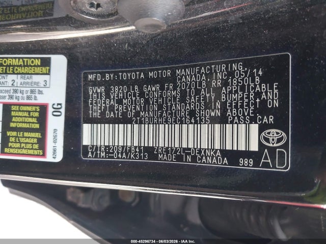 Toyota Corolla Le