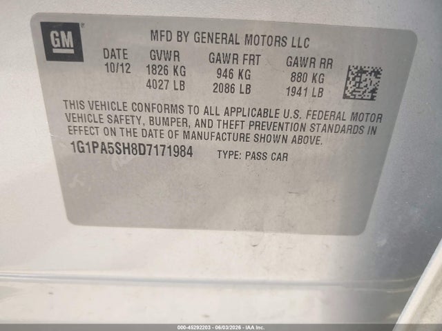 Chevrolet Cruze Ls Auto