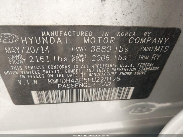 Hyundai ELANTRA Se