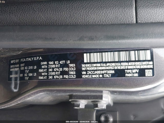 Jeep Renegade Latitude Fwd