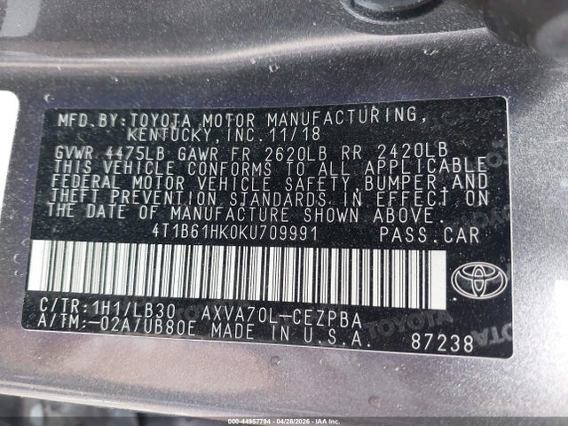 Toyota Camry Xse