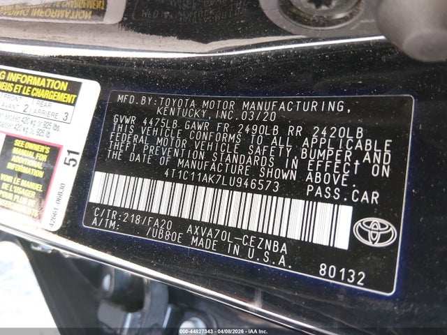 Toyota Camry Le