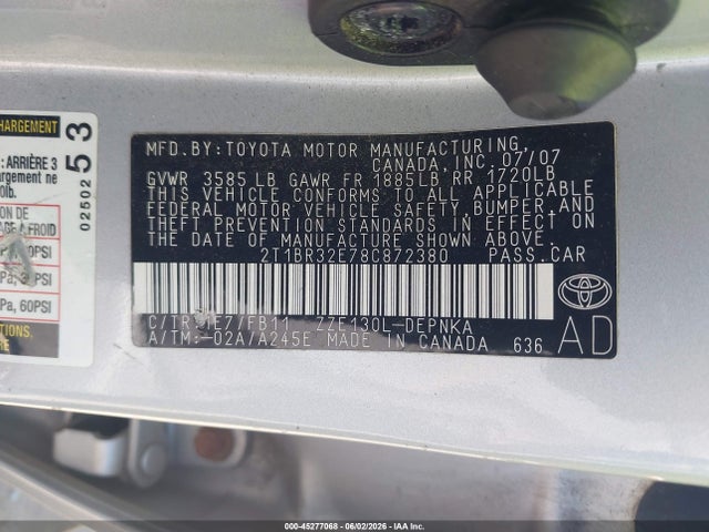 Toyota Corolla Le