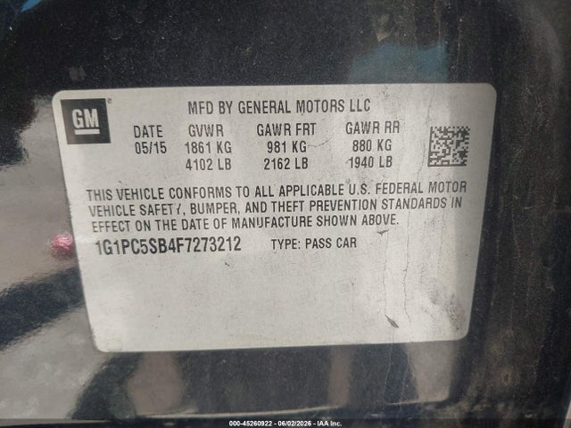 Chevrolet Cruze 1lt Auto