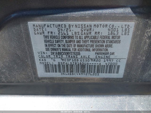 Nissan Sentra Sv Xtronic Cvt