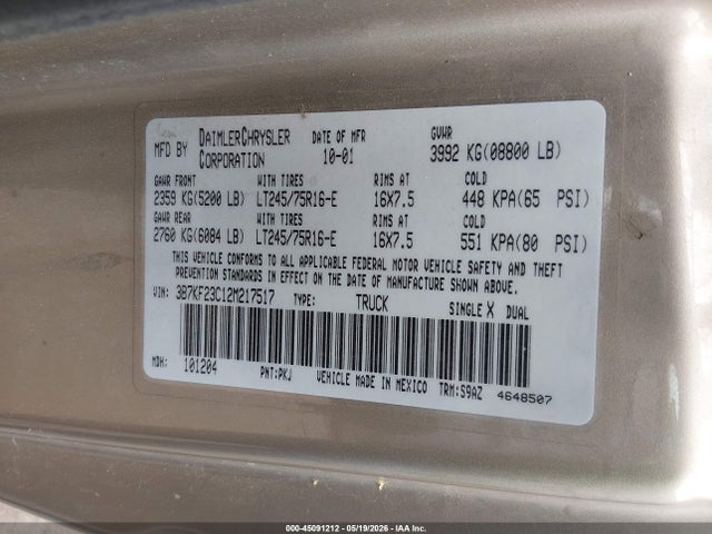 Dodge Ram 2500 St