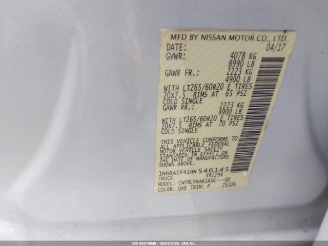Nissan Titan Platinum Reserve Diesel