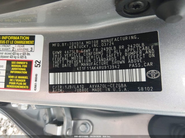 Toyota Camry Xle