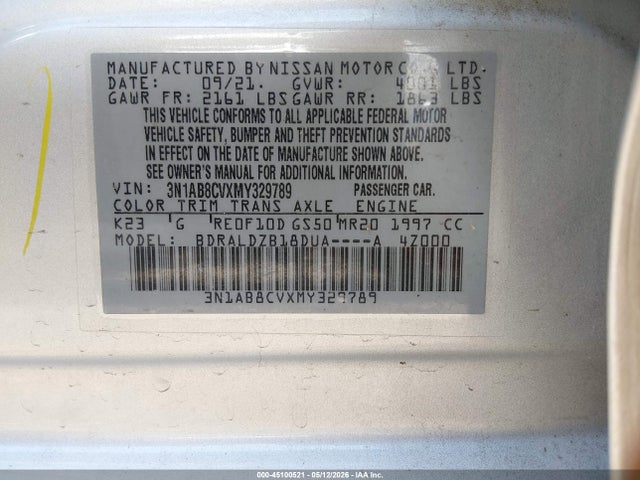 Nissan Sentra Sv Xtronic Cvt