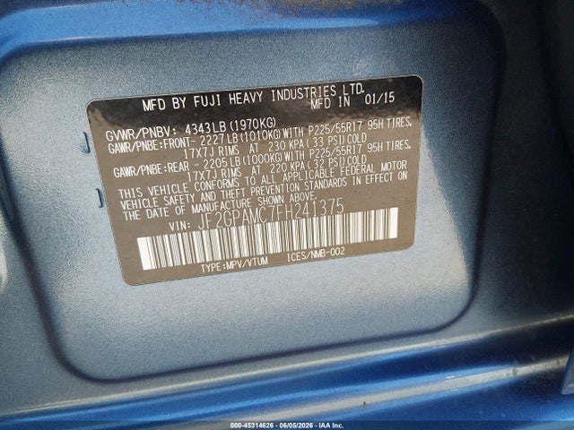 Subaru Crosstrek 2.0i Limited