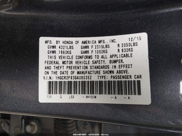 Honda Accord Ex-l