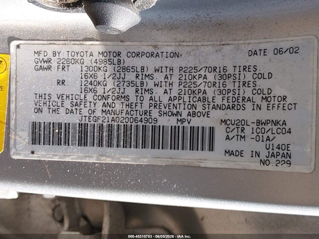 Toyota Highlander Limited V6